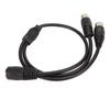 5Pin Din Female to 2 5Pin Din Male Cable 5 Cores Flexible DIN 5 Pin Y Splitter Adapter Sound Connecting Cable for