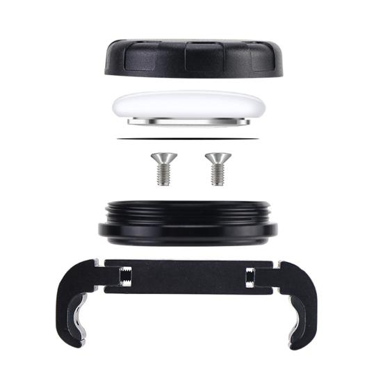 Bike Mount Bicycle GPS Tracker Holder Rustproof High Strength Mini Lightweight Easy To Install Universal Fit Anti-Theft Bike Bracket for AirTag