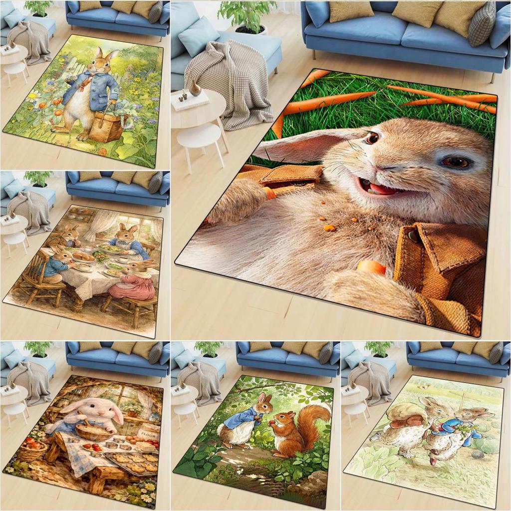 Rabbit Rug Home carpet Office Decorative Carpet For Living Room Bedroom Door Mat Floor Carpet Computer Chair Area Rug