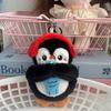 Penguin Plush Toy Keychain Cartoon Backpack Penguin Soft Stuffed Doll Pendant Car Key Ring Backpack Bag Decor Kid Gift