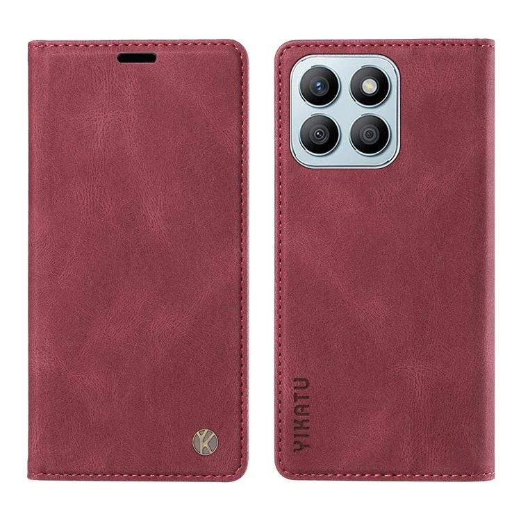 

YK-004 For Honor X8b 4G Case Magnetic Closing Leather Card Slots Cover