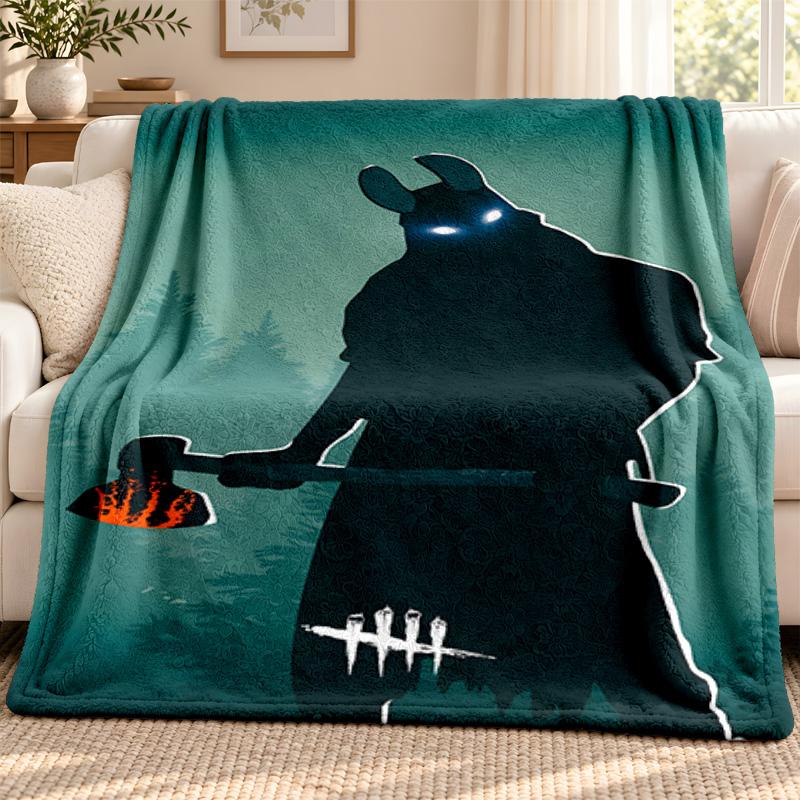 Dead by Daylight Decke Flanelldecke Weiche Gemütliche Plüschdecke für Sofa Bett Leichte Heimdekoration Outdoor Camping