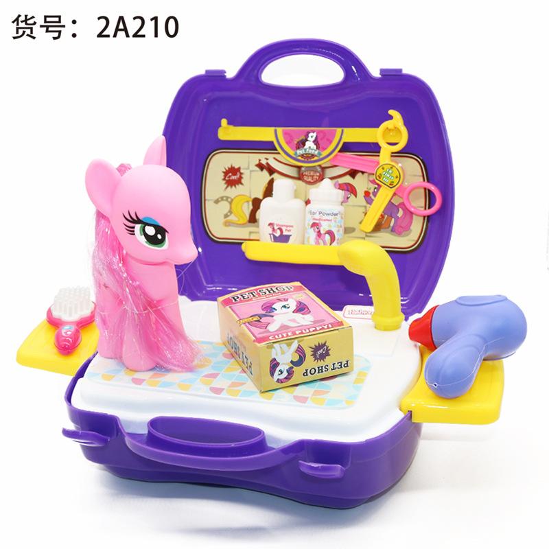 Play House Girl Boy Kitchen, Cosplay Toys Checker, Dresser, Doctor Tools Suitcase
