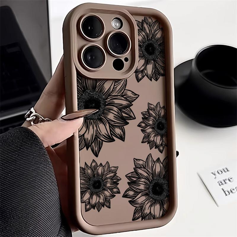 Silicon Flower Case For Samsung Galaxy S24 Ultra A55 5G A54 A35 A34 A33 A32 A15 A14 A13 A12 A53 A52s S23 S22 S20 S21 FE Funda