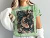 Koi Fish Floral T-Shirt, Japanese Art Tee, Retro Aesthetic T-Shirt, Nature Inspired Shirt, Vintage Botanical Tee, Unique Gift Idea