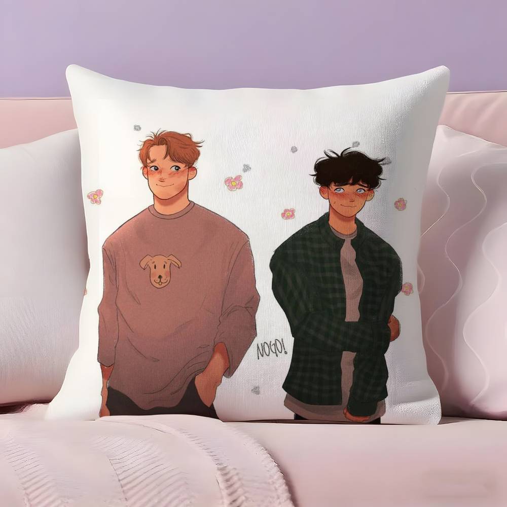 

Anime Heartstopper Pillow Case Ultra Soft Skin Friendly Fabric Cloud Like Comfort & Concealed Zipper 30cmx30cm