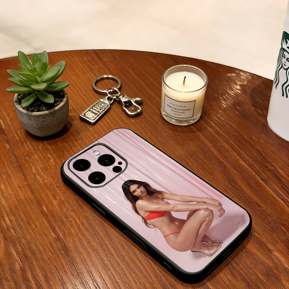 Kendall Jenner Phone Case For iPhone 17, 16,15,14,13,12,11 Plus,Pro Max, Others Soft Silicone Black Cover