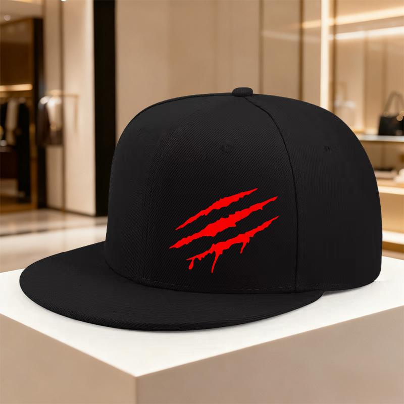 Flat Brim Snapback Cap Men Women Adjustable Hip Hop Baseball Hat