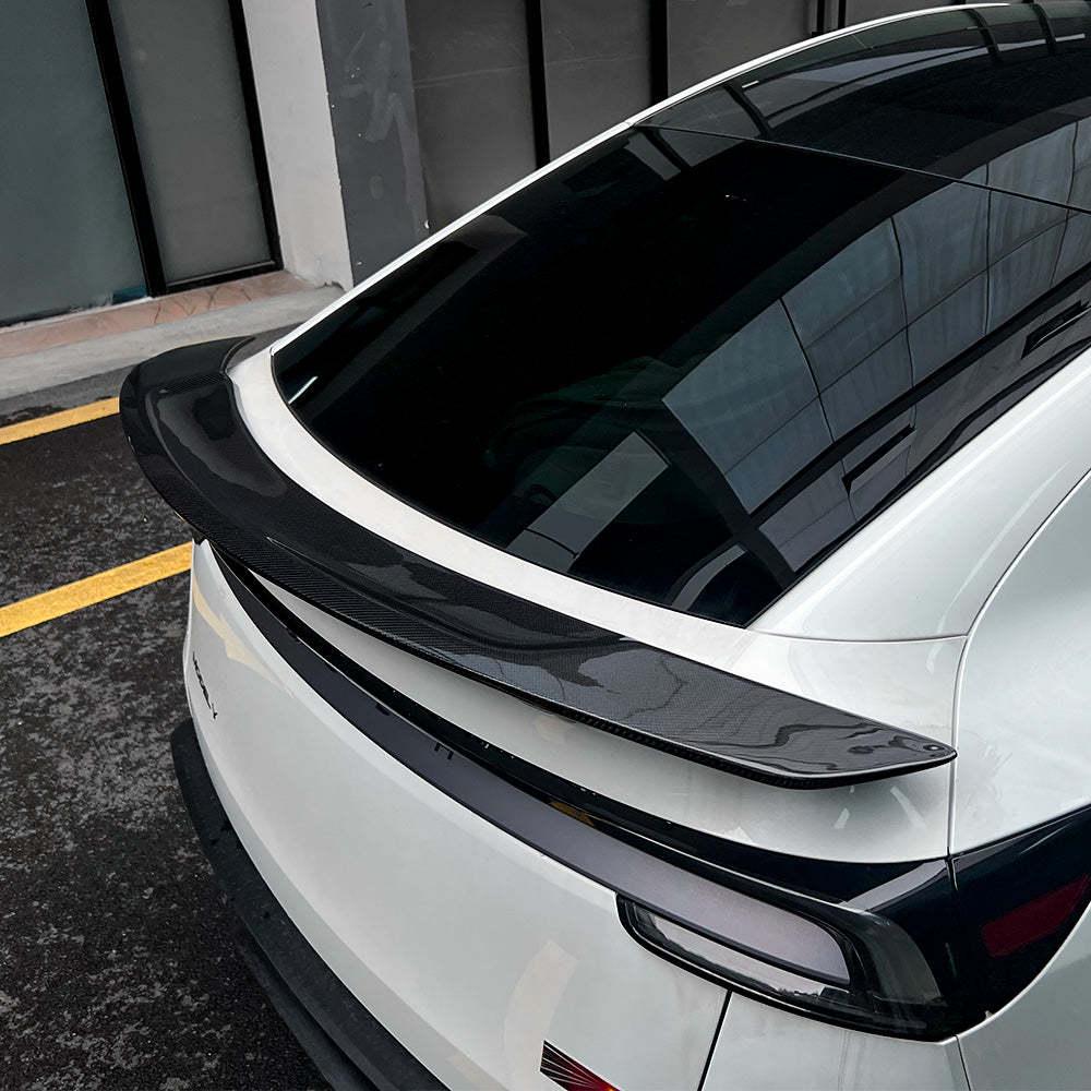 RT Style Real Carbon Fiber Rear Spoiler for Refreshed Tesla Model 3 Highland & Model Y Juniper