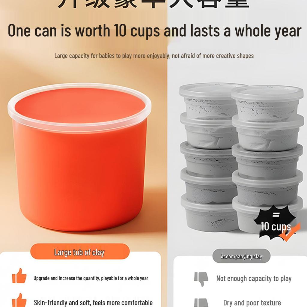 500-Pack Lightweight Color Clay: 24 Non-Toxic, Lead-Free Colors for Kindergarten DIY Play