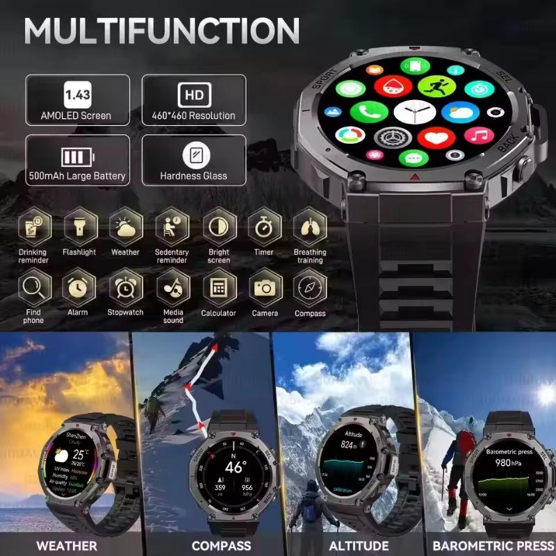 2025 Nové Originální Prémiové Venkovní Chytré Hodinky GPS Sportovní Fitness Zdraví Plavání Vodotěsné Volání GPS Chytré Hodinky