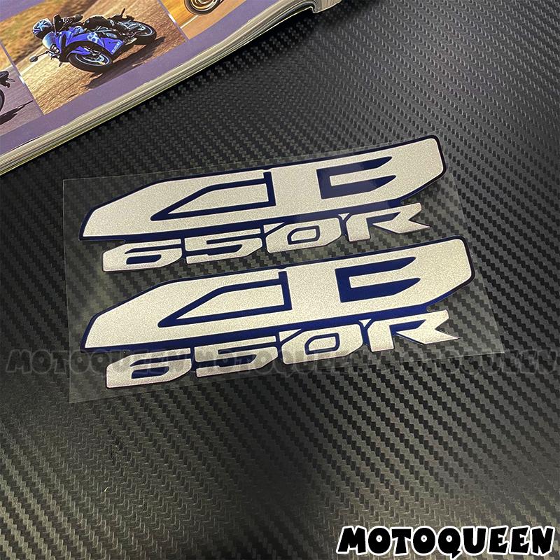 

Motorbike Motorcycle Tank Pad Side Shell Wind Decor Label Logo Decals Stickers for Honda CB650R CB500 CB1000R CB 650R 500 1000R Length 15CM