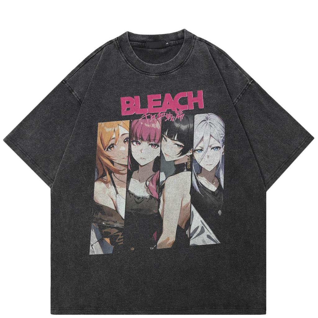 Streetwearové tričko s japonským anime grafickým potiskem, bavlněné tričko, unisex topy, trička, letní tričko s krátkým rukávem