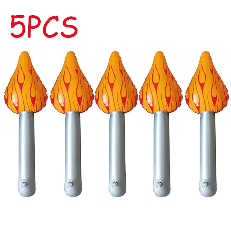 1-10PCS Inflatable Torch Fun Torch Inflates for Sports Meeting Medieval Themed Party Sports Competitions Decorations Props