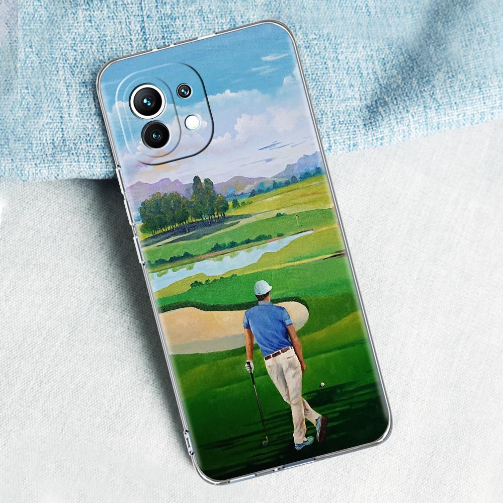 Phone Case For Xiaomi Mi 15 14 13 12 11 Lite 15T 13T 12T Pro Poco X7 X6 X5 Pro 5G X3 NFC F7 F6 F5 Clear Cover Modern Golf