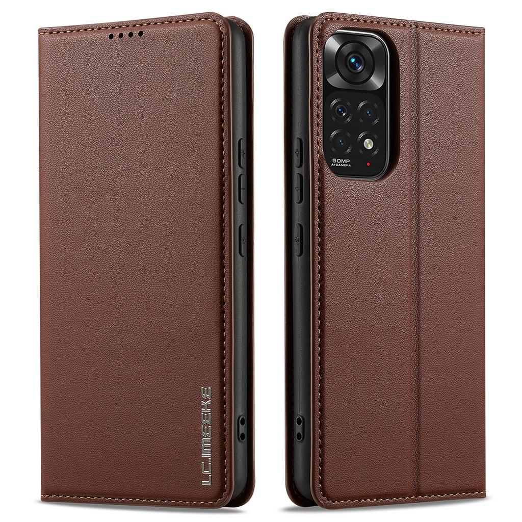 LC.IMEEKE L1 Series for Xiaomi Redmi Note 12S 4G/Note 11S 4G/Note 11 4G (Qualcomm) Case PU Leather Wallet Stand Phone Cover