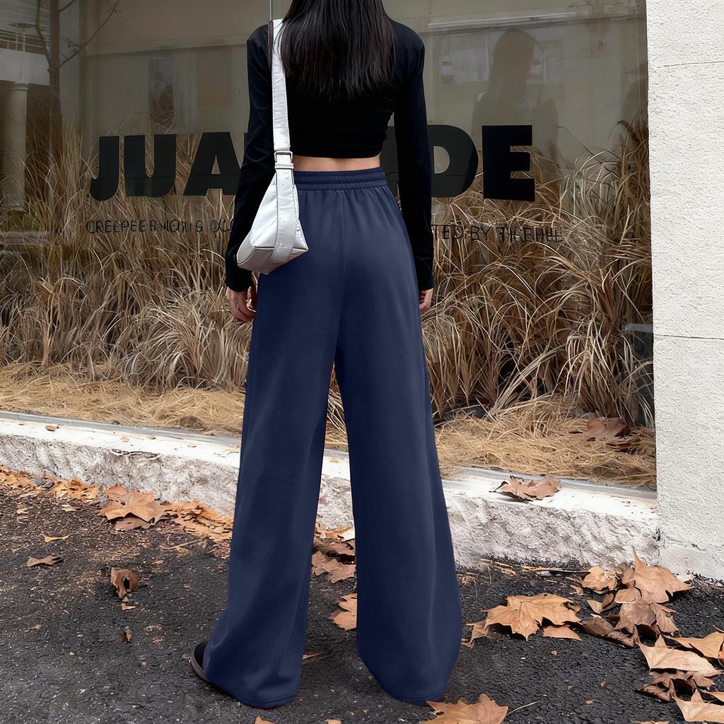 Women's Fashionable Loose Wide Leg Trousers