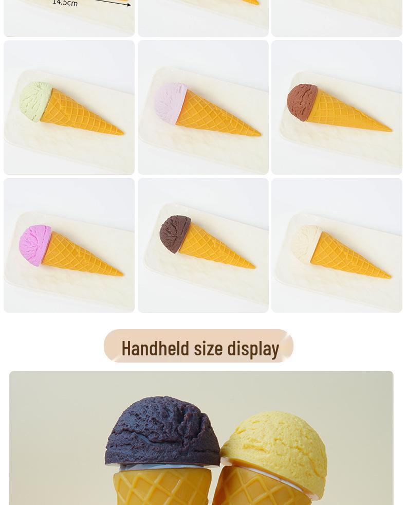 Realistic Ice Cream Cone Model for Shop Displays