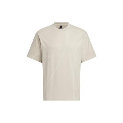 Spor Giyim Lounge Grafikli Tişört Unisex Üstler Bej IP4978