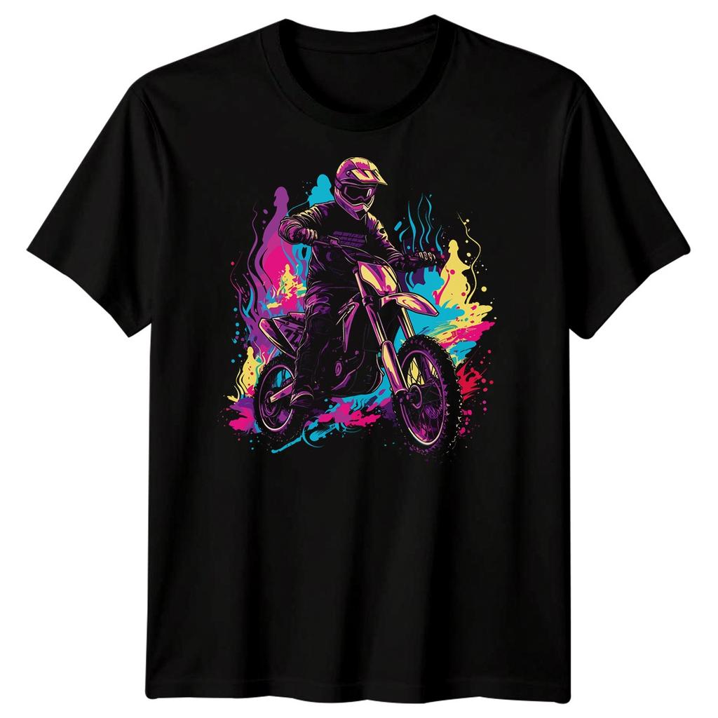 Motocross Rider Dirt Bike Sports Unisexs TShirt Extreme Action