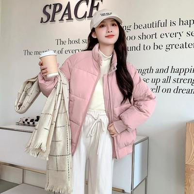 Stand-up Collar Cotton-padded Jacket Cotton-padded Jacket Women's Tide Brand Winter Short Loose Thick Warm Jacket Bread Jacket