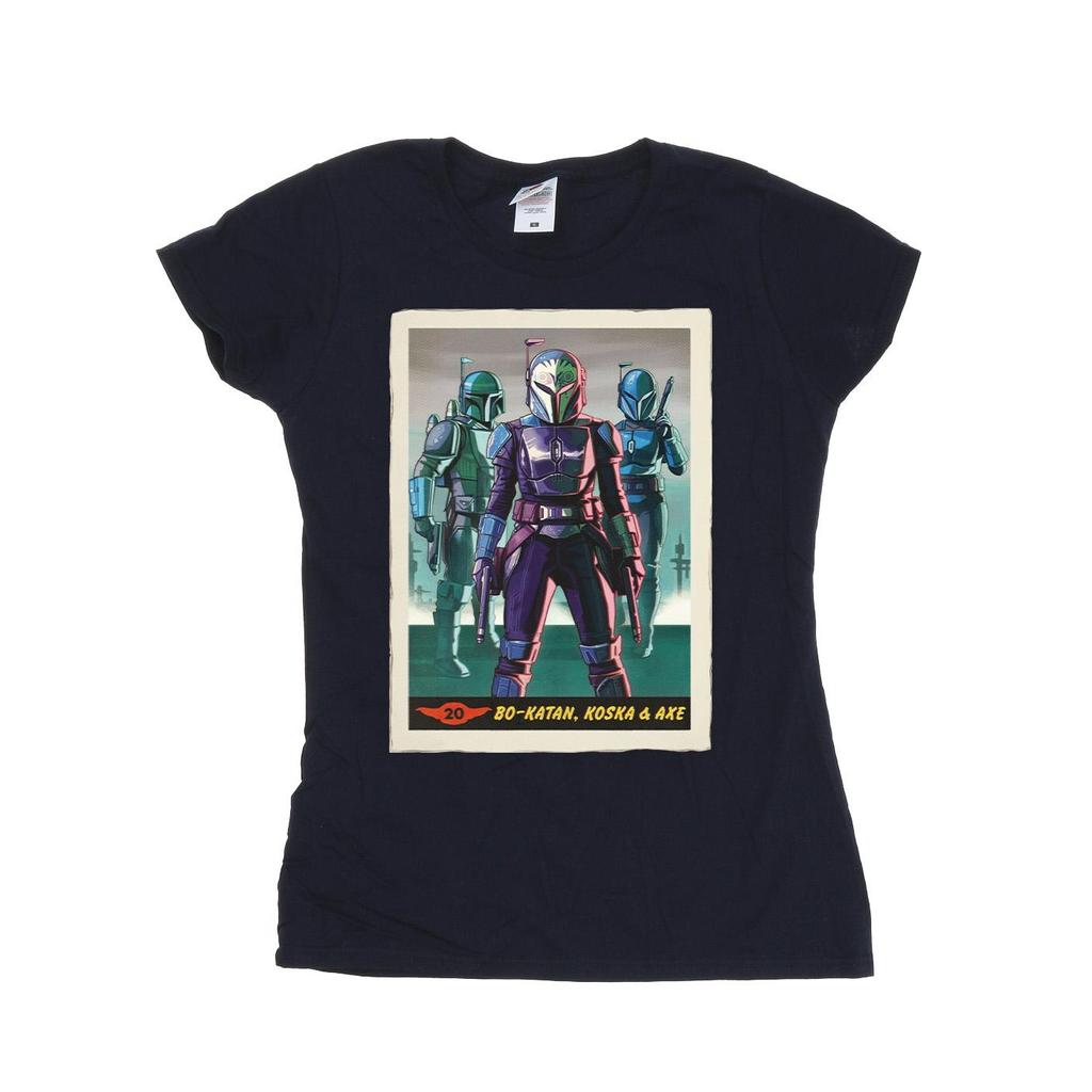 STAR WARS Womens/Ladies The Mandalorian Bo-Katan Koska and Axe Cotton T-Shirt