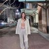 Women's autumn and winter fashion suit shiny three-piece suit