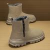 Fashion New Winter Men's Snow Boots Thicken Keep Warm Plush Waterproof Non-Slip Zipper Casual Men Ankle Boots Size 38-44