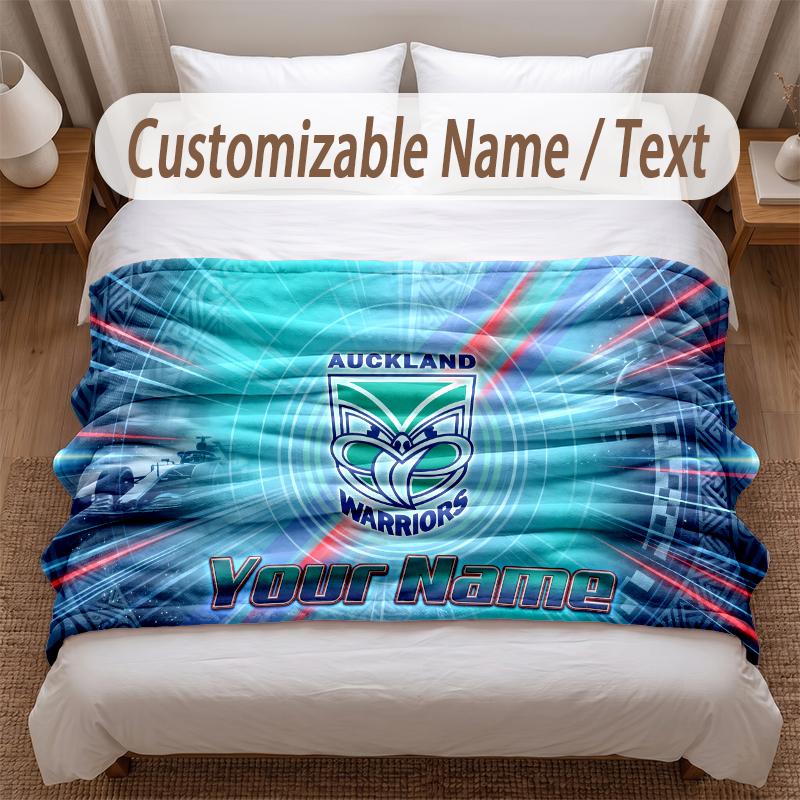 Wigan Warriors Bedruckte Flanelldecke Mit Personalisierbarem Namen Weiche Warme Decke Für Schlafzimmer Feiertagsgeschenk