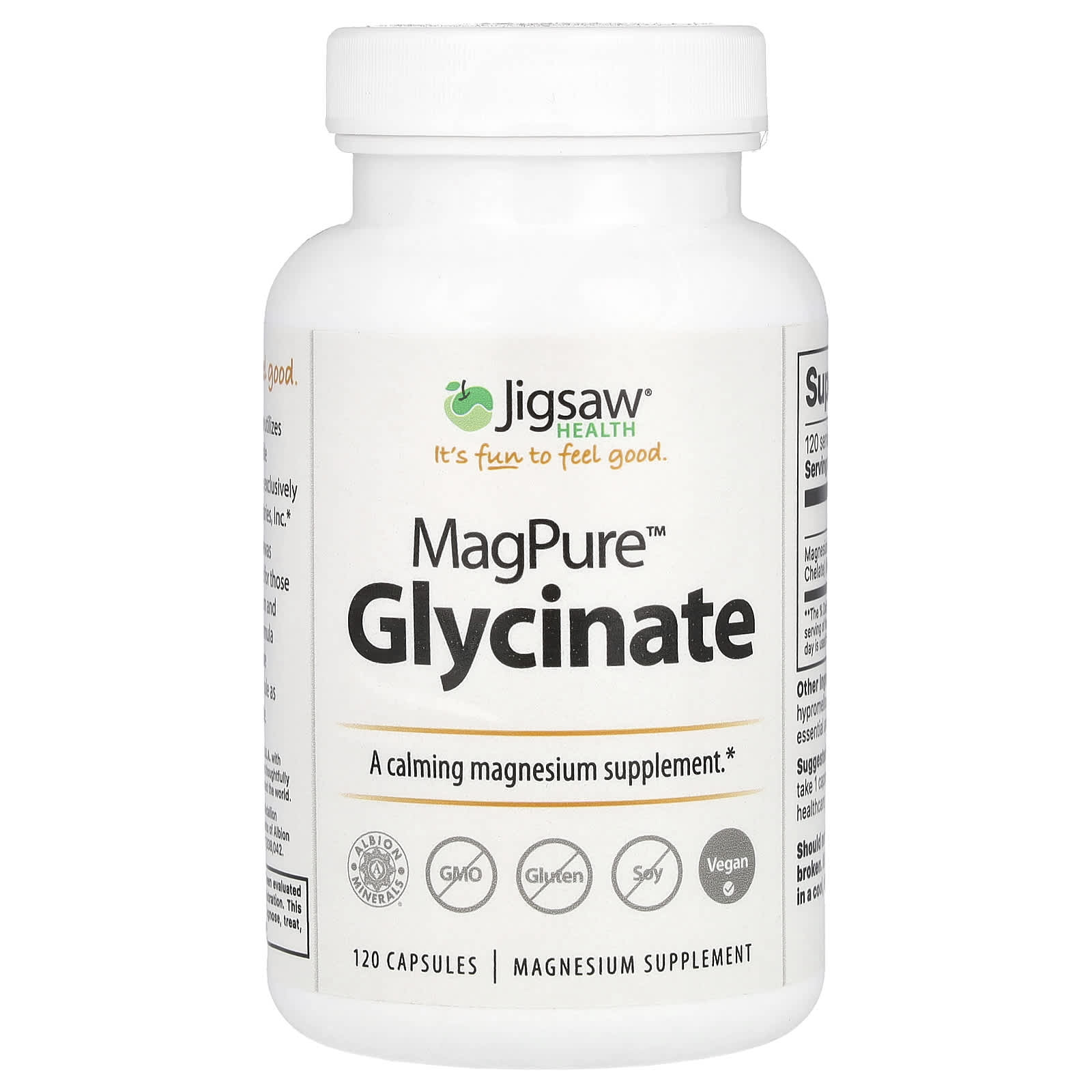 

Magpure™ Glycinate, 120 Capsules (50Mg per Capsule)