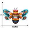 3D bee Hanging Decorations honeybee Sculpture Wall Accents Decoration Crafts Ornament for Courtyard Garden Kindergarten Lawn