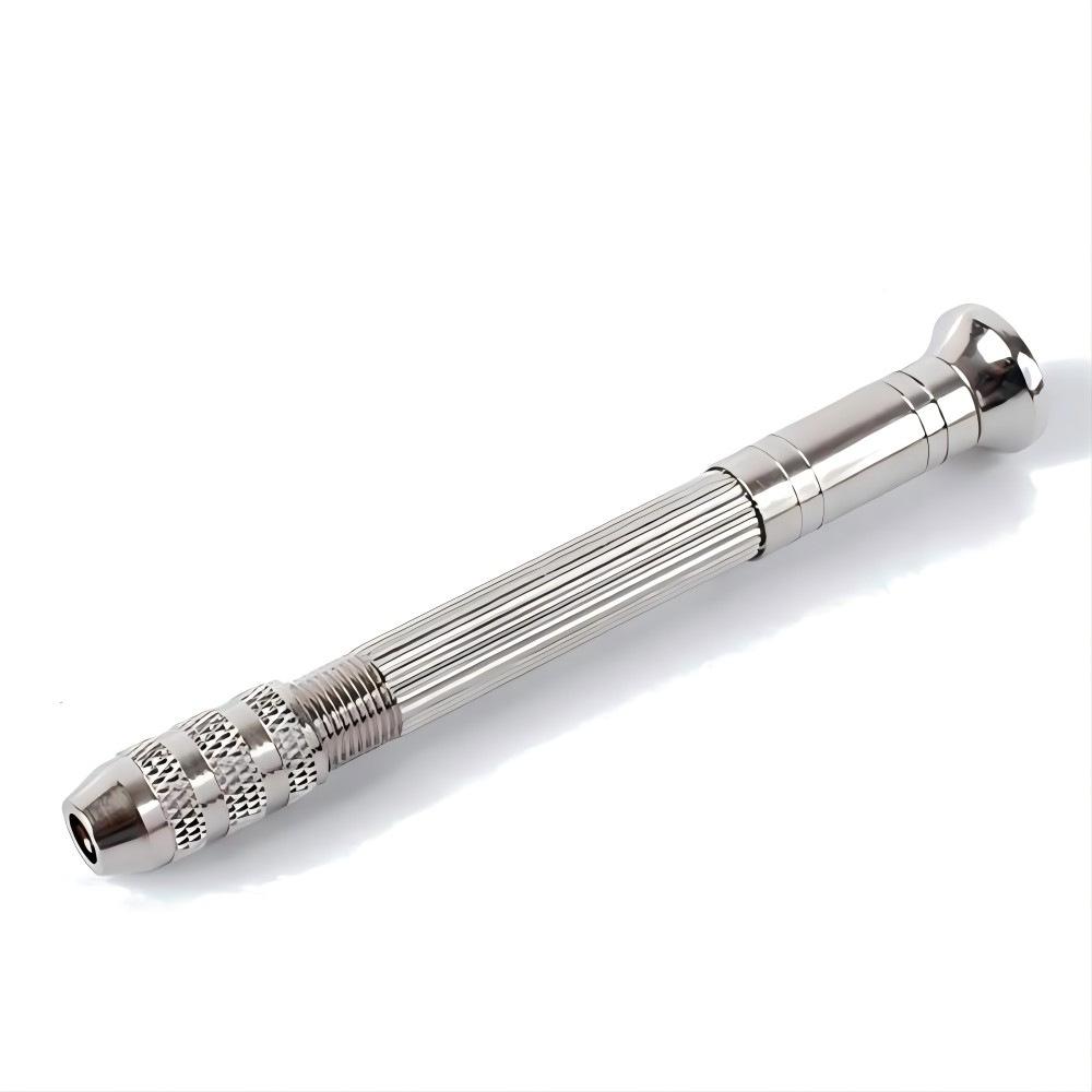 Dünner Schaft Vierkopf Trompete Handbohrer zum Drehen für Holz, Kunststoff & Stahl