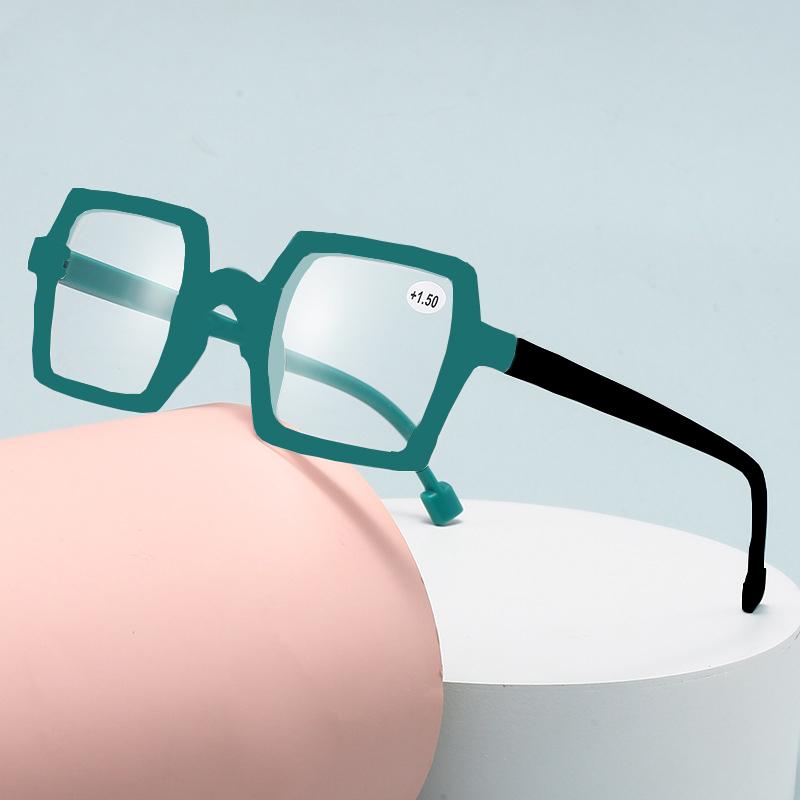 Square Computer Reading Glasses Frame Fashion Europe&America Anti-Blue Light Presbyopia Eyeglasses 0+1.0+1.5+2.0+2.5...+4.0