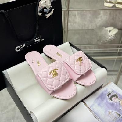 Boucle de cartable losange été nouveau mode une-bande vêtements d'extérieur femme fond plat serpillière