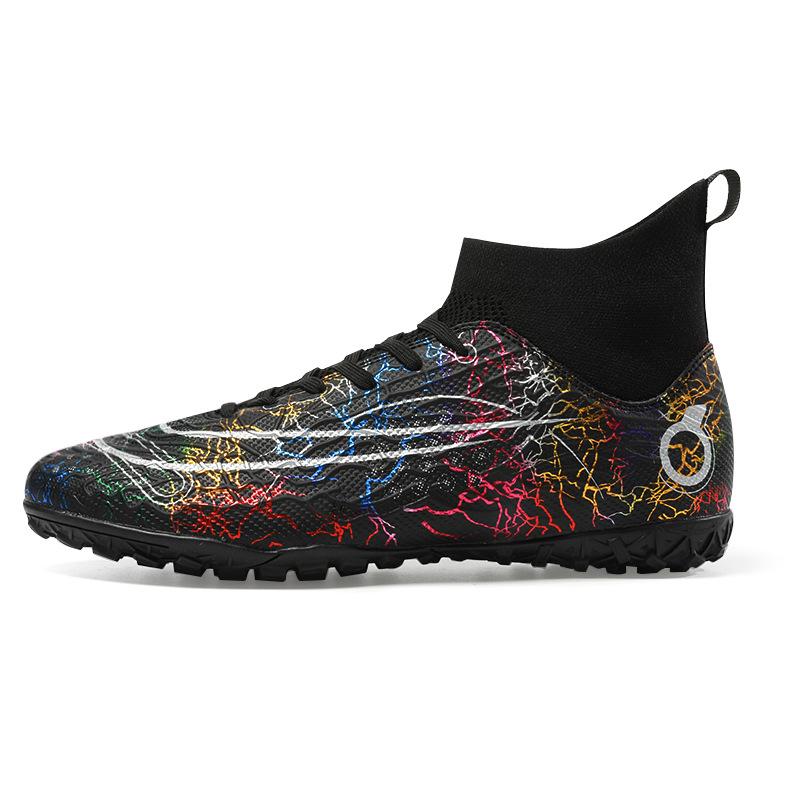 Unisex High-Top Studded Football Cleats for Adults and Kids - Professional Sports Training Shoes