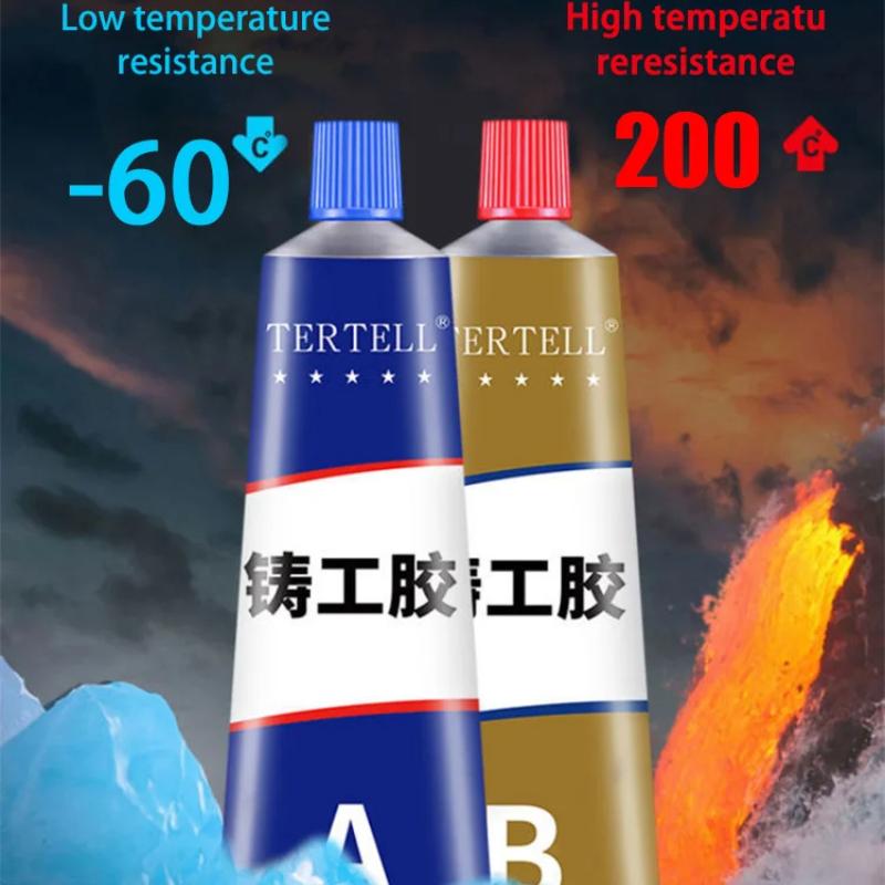 AB Glue Sealant Metal Repair AB Glue Casting Glue Cold Welding Glue Agent High Strength Repair Casting Adhesive Heat Resistance(20g/50g/70g/100g)