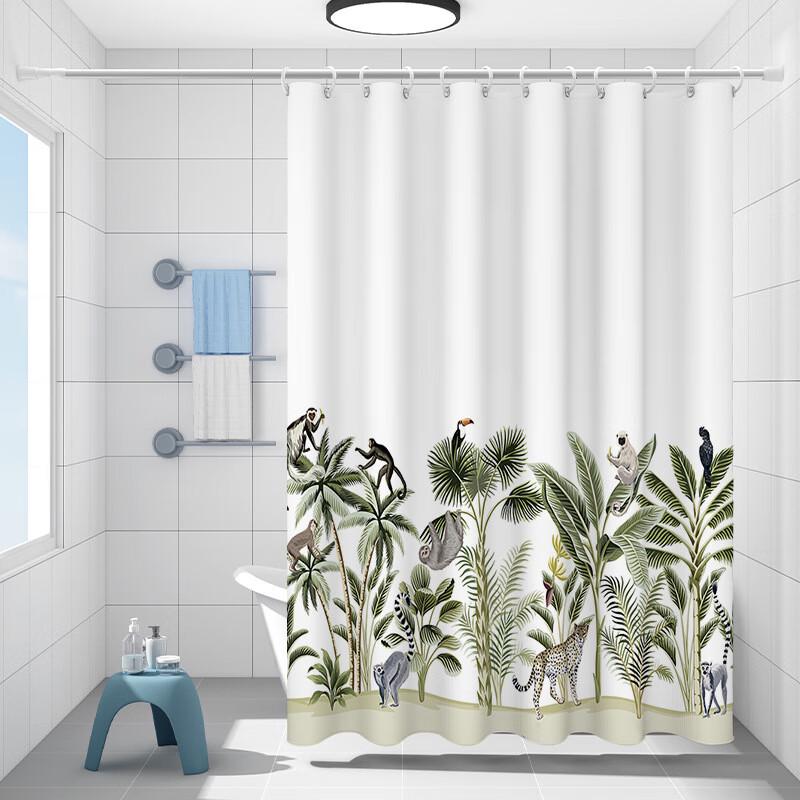 

Anxia Liangpin Floral Shower Curtain Set
