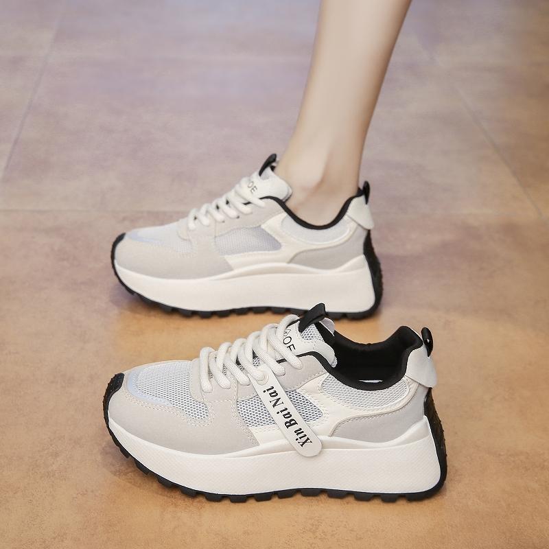 

Модные женские кроссовки на массивной подошве CRLAYDK, сетчатые, на шнуровке, трендовая обувь на платформе, летняя повседневная спортивная обувь, женские кроссовки для ходьбы, теннис 40