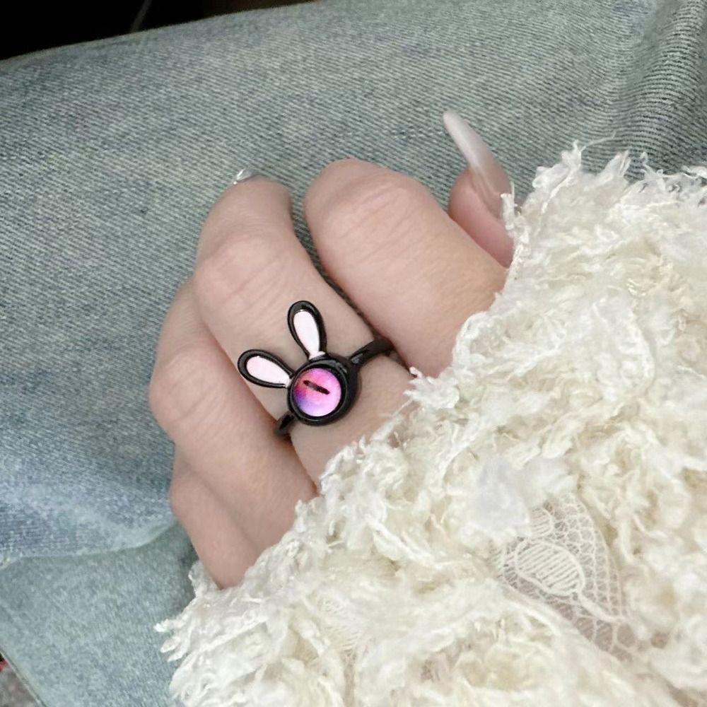 Niche Design Finger Ring Zinc Zinc Alloy Women Opening Ring Harajuku Ring Korean Style Ring Fashion Jewelry