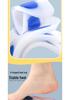 White Silicone U-Shaped Three-Quarter Shock Absorption Insoles for Casual Sports