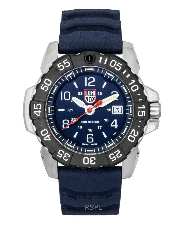 

Luminox Navy Seal Каучуковый ремешок Синий циферблат Кварцевые часы для дайвинга XS.3253.CB 200M Мужские часы синий