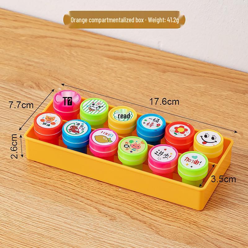 Children s Stationery Storage Box with Sticker Compartment