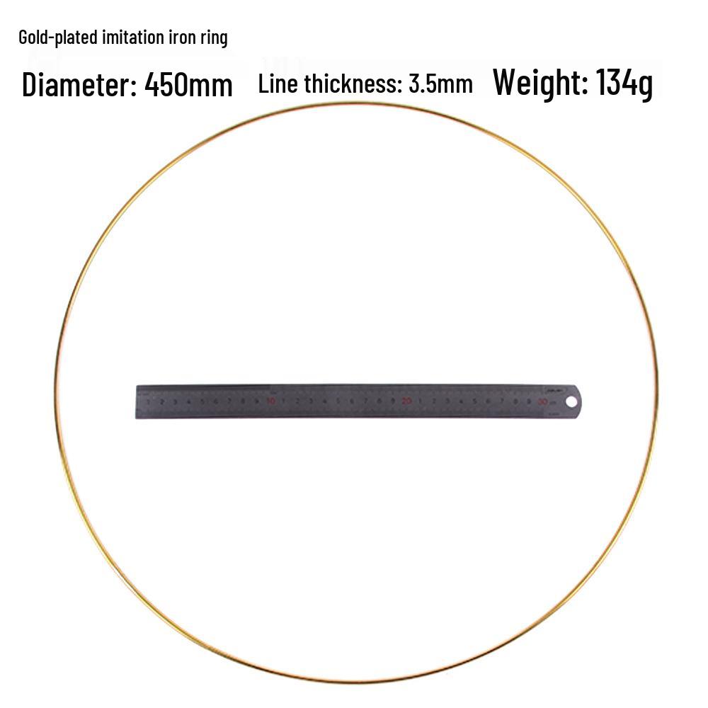 Dream Catcher Gold-Plated Iron and Steel Wire Rings, Various Sizes