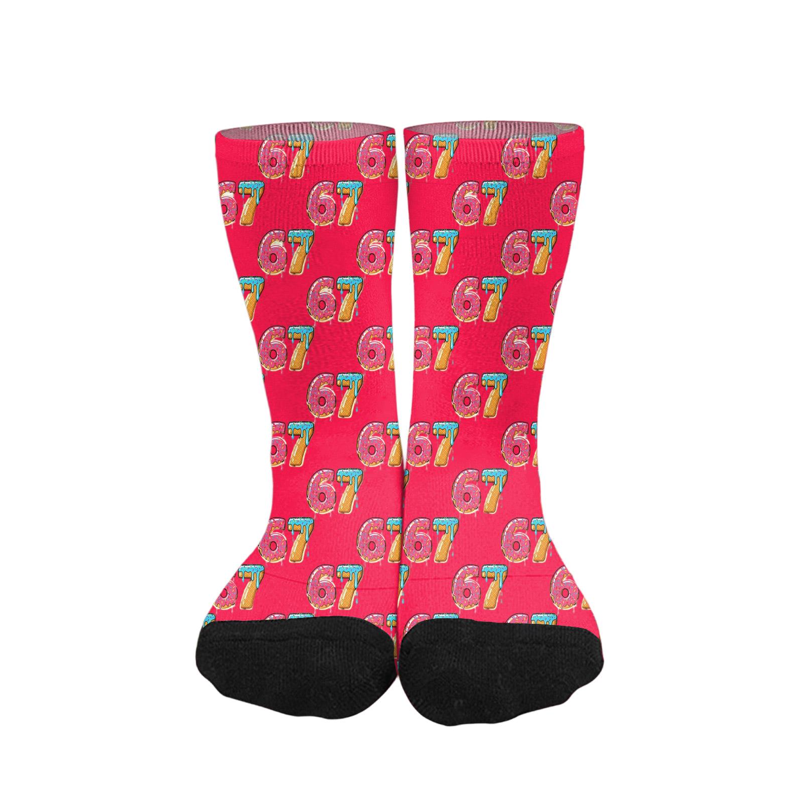 

Cute And Playful Socks Mid-Calf Socks Long Socks Printed Socks One Size