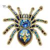 Unique Party Jewelry Gothic Spider Brooch Pin, Colorful Rhinestones Decor, Retro Decorative Pins for Jackets Alloy Lapel Pin And Backpacks Style Metal