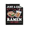 Super Soft Ramen Milk Tea Blanket A Perfect Kawaii Gift For Noodle And Bubble Tea Lovers