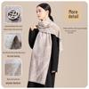 JIUMU Women's 100% Mulberry Silk Brushed Scarf & Shawl