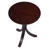 Fuji Boeki Side Table/Nightstand, Round, 40cm Wide X 40cm Deep X 54cm High, Dark Brown, Natural Wood, Assembly Required, 77662
