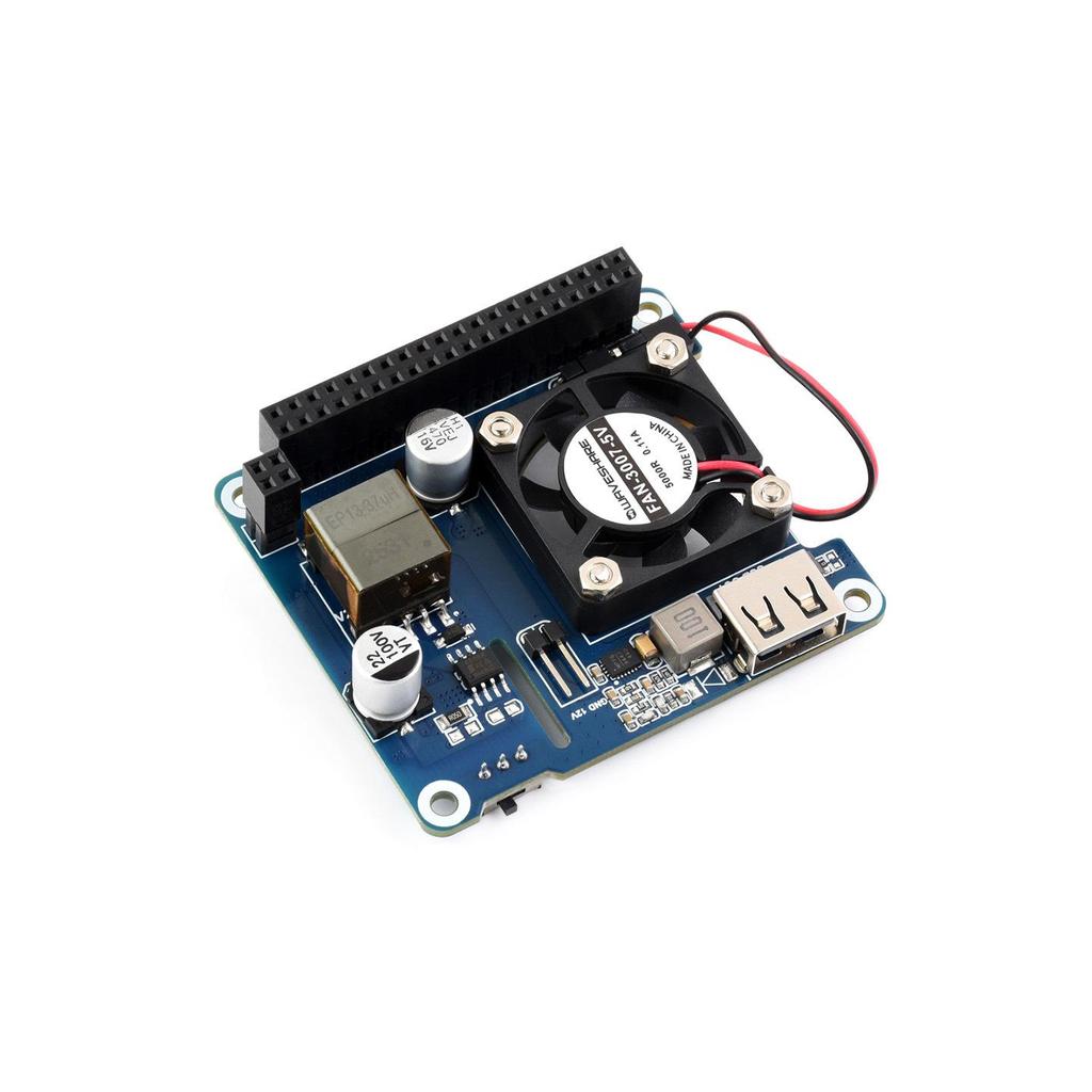 Raspberry Pi 4 Ethernet POE Power Supply Board, 802.3af/at Standards Compatible