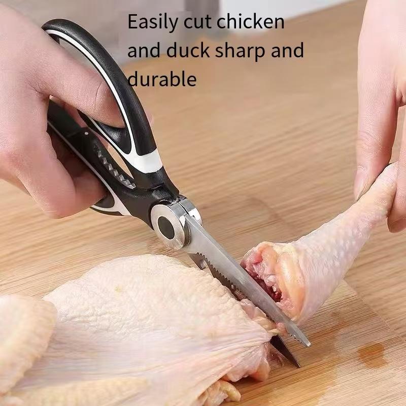 Multifunctional Kitchen Scissors Household Kill Fish Cut Vegetables Roast Broiler Bone Scissors Stainless Steel Scissors Set